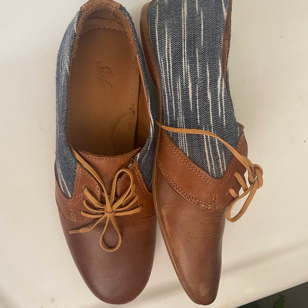 Sseko Caramel Chambray Oxford